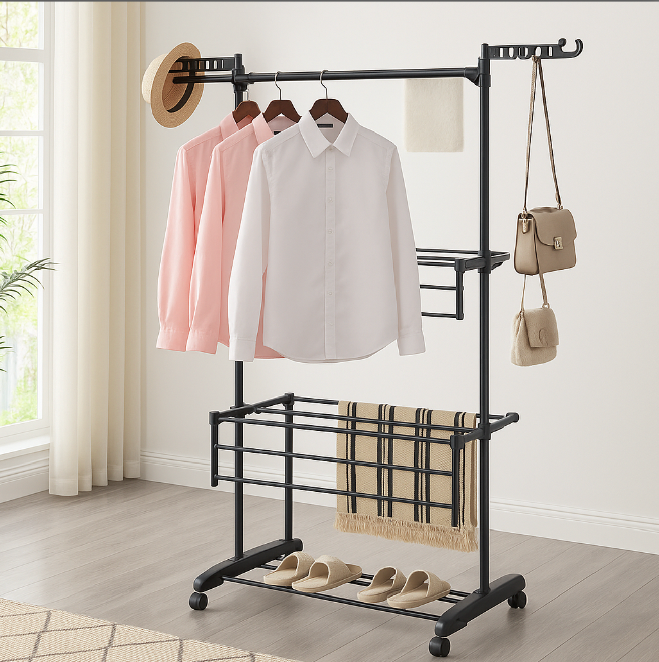 Tørkestativ med 3 Nivåer