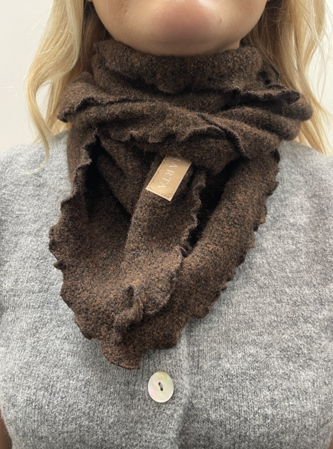 Skjerf Agnete brown
