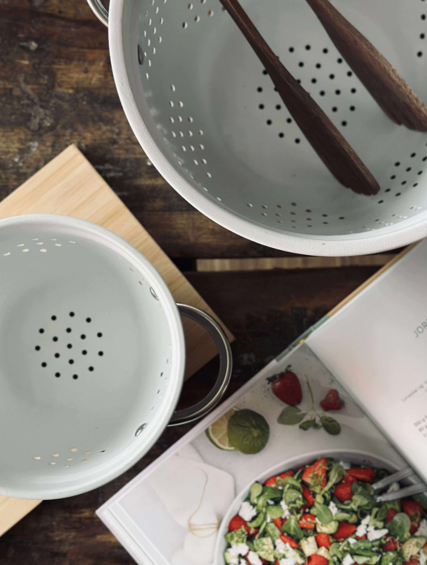 Dørslag - 21 cm Hvit