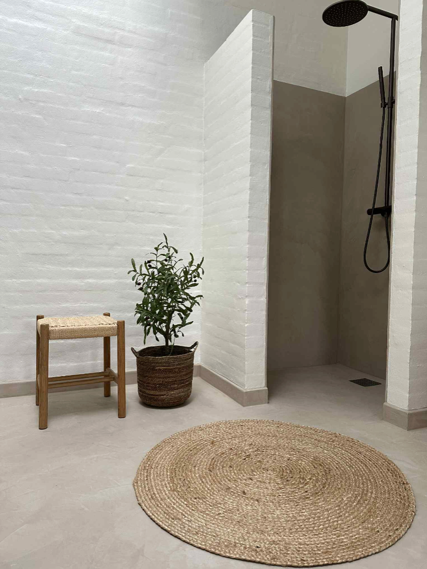 Jute gulvteppe - 90cm