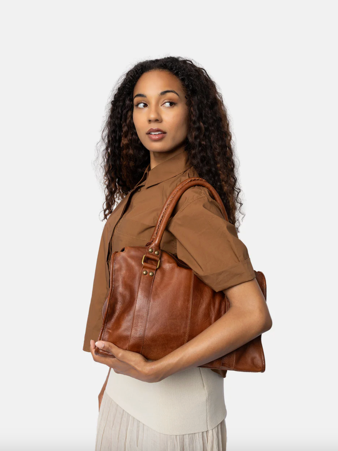 All-around skulderveske - Miri Big walnut