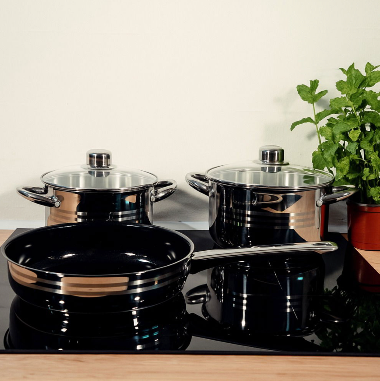 Kjele- og pannesett - 5 deler