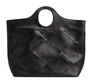 Eksklusiv håndflettet shopper - Black