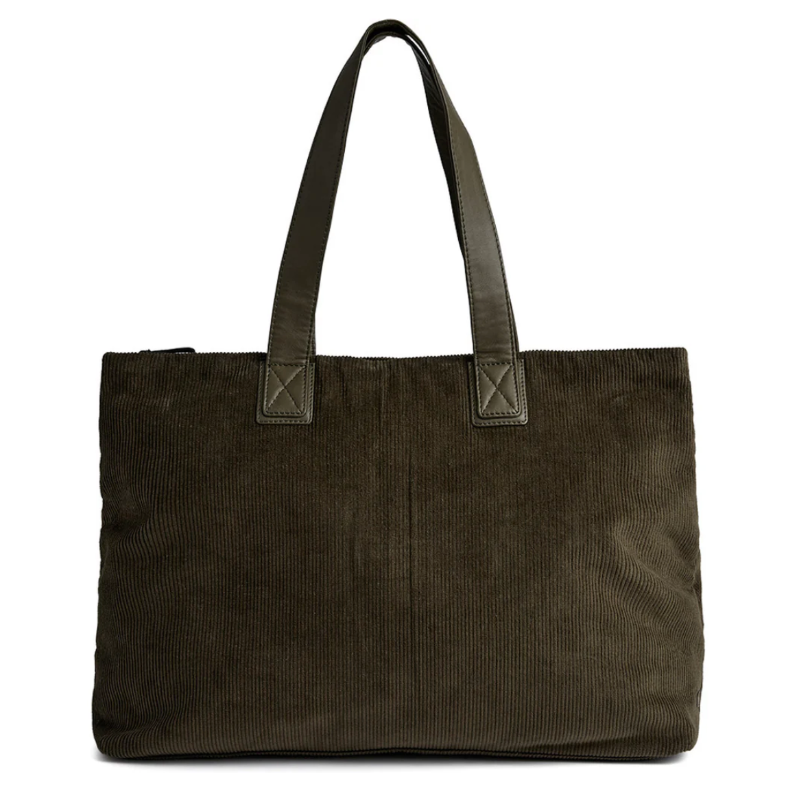 Shopper Fløyel - Army