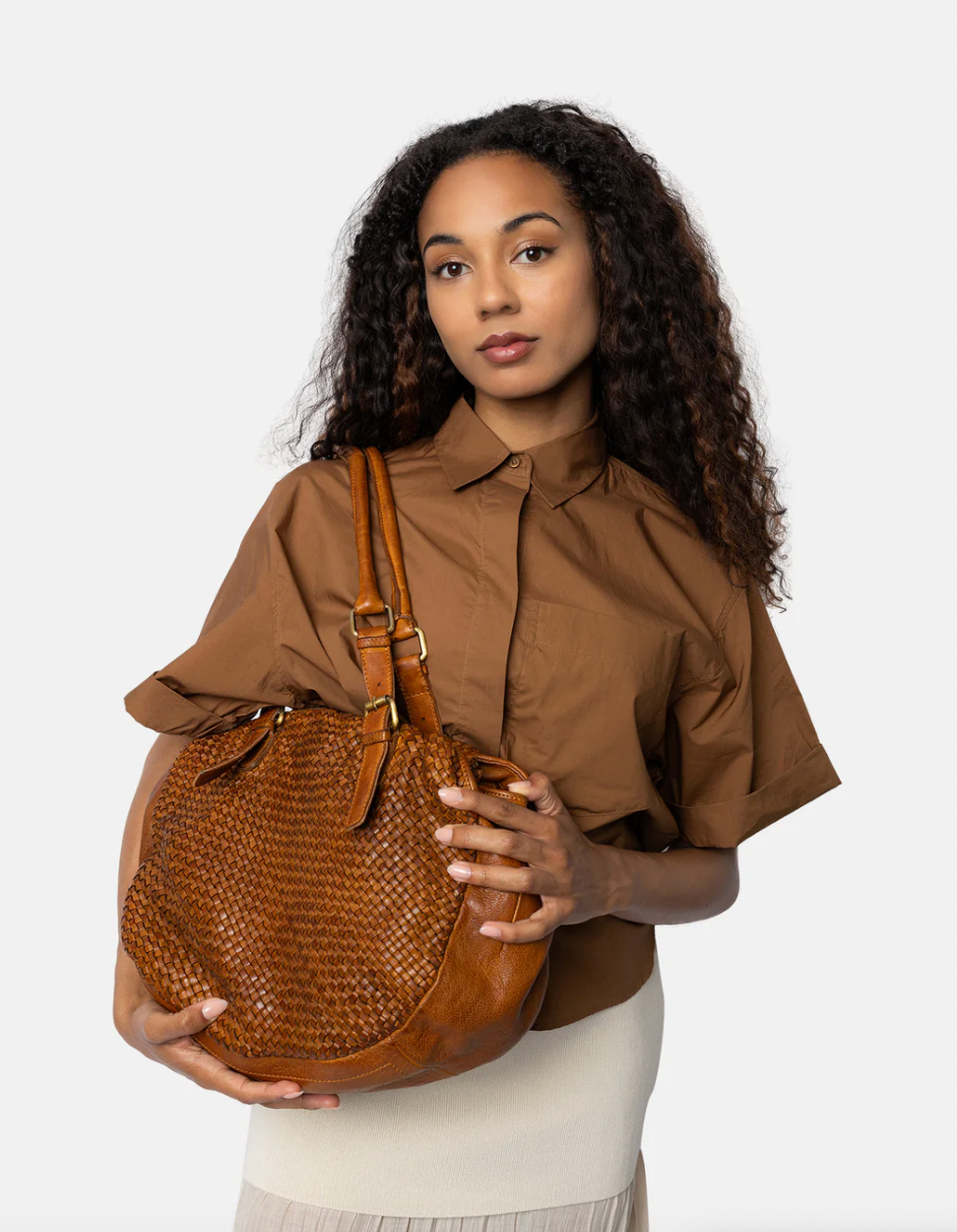 Skulderveske Minea - Cognac