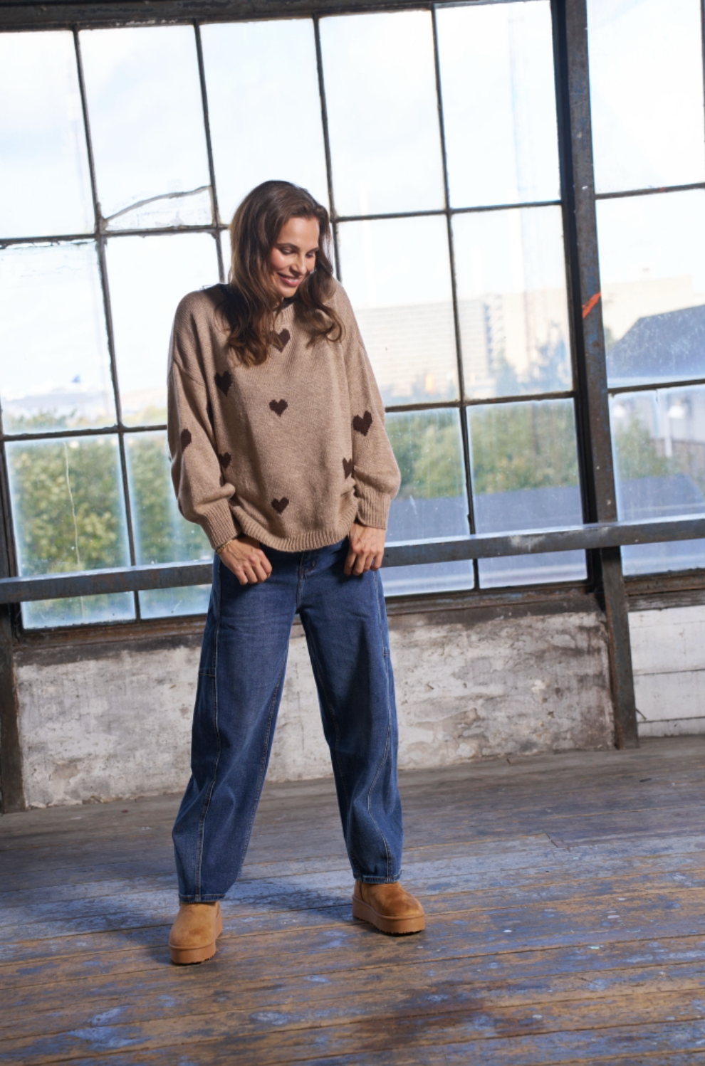 Strikk Clover Knit - Fango