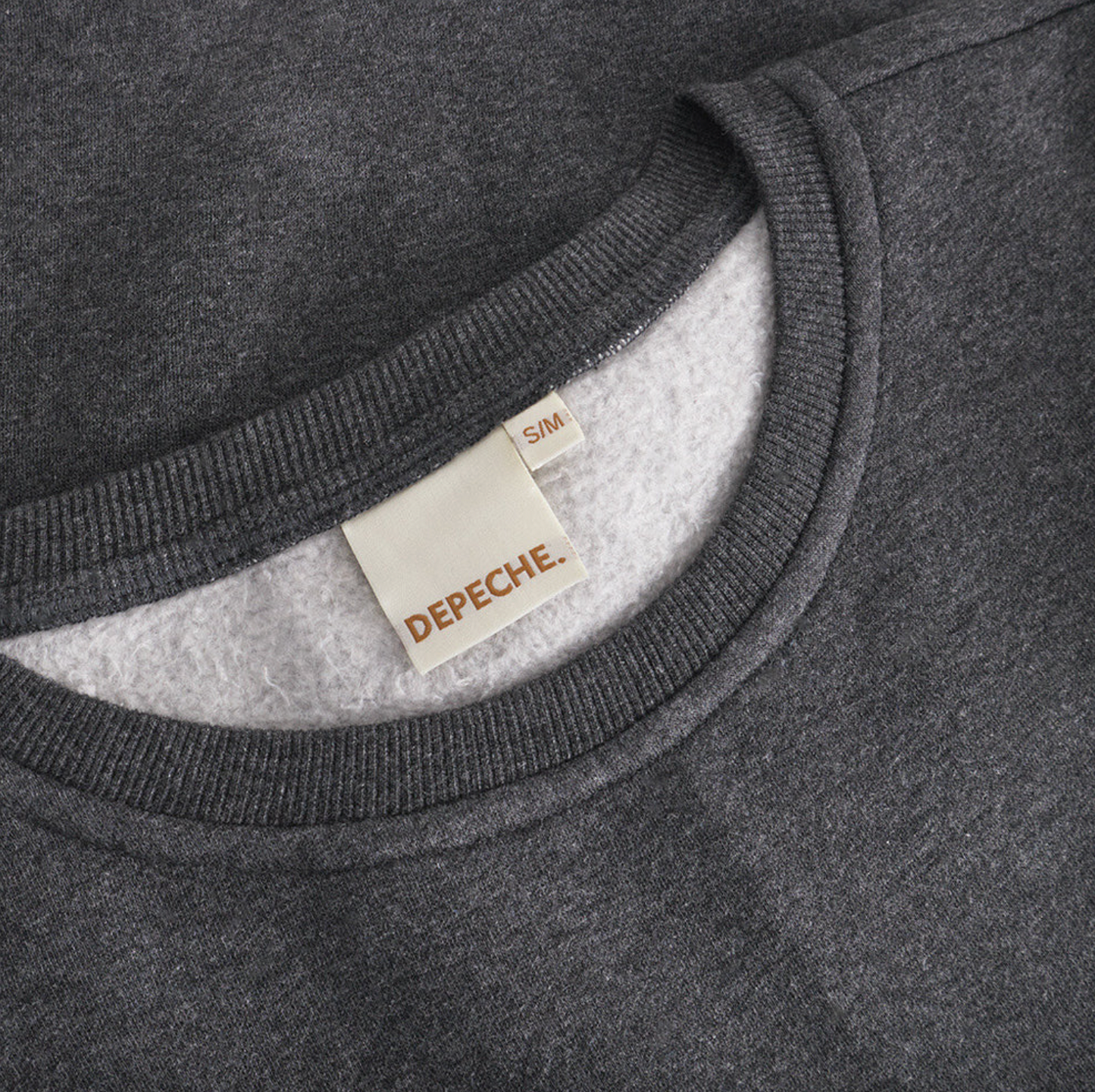 Sweatshirt med broderi -  Grå oversize