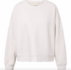 Genser med broderi - White oversize