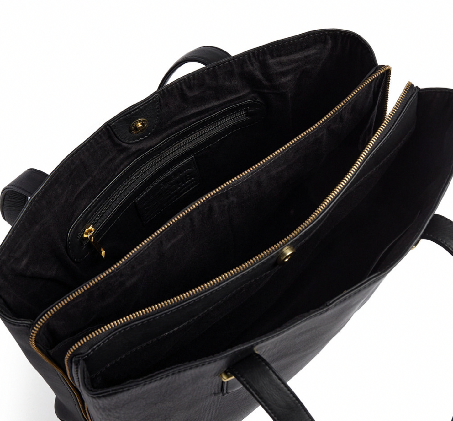 Arbeidstaske / shopper - Black leather