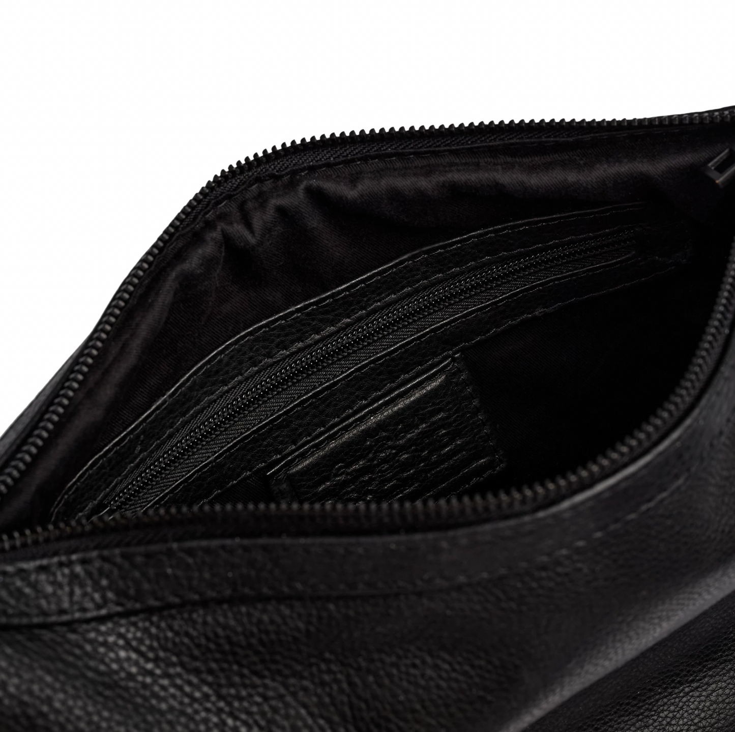 Veske med vakker flettet rem - Svart