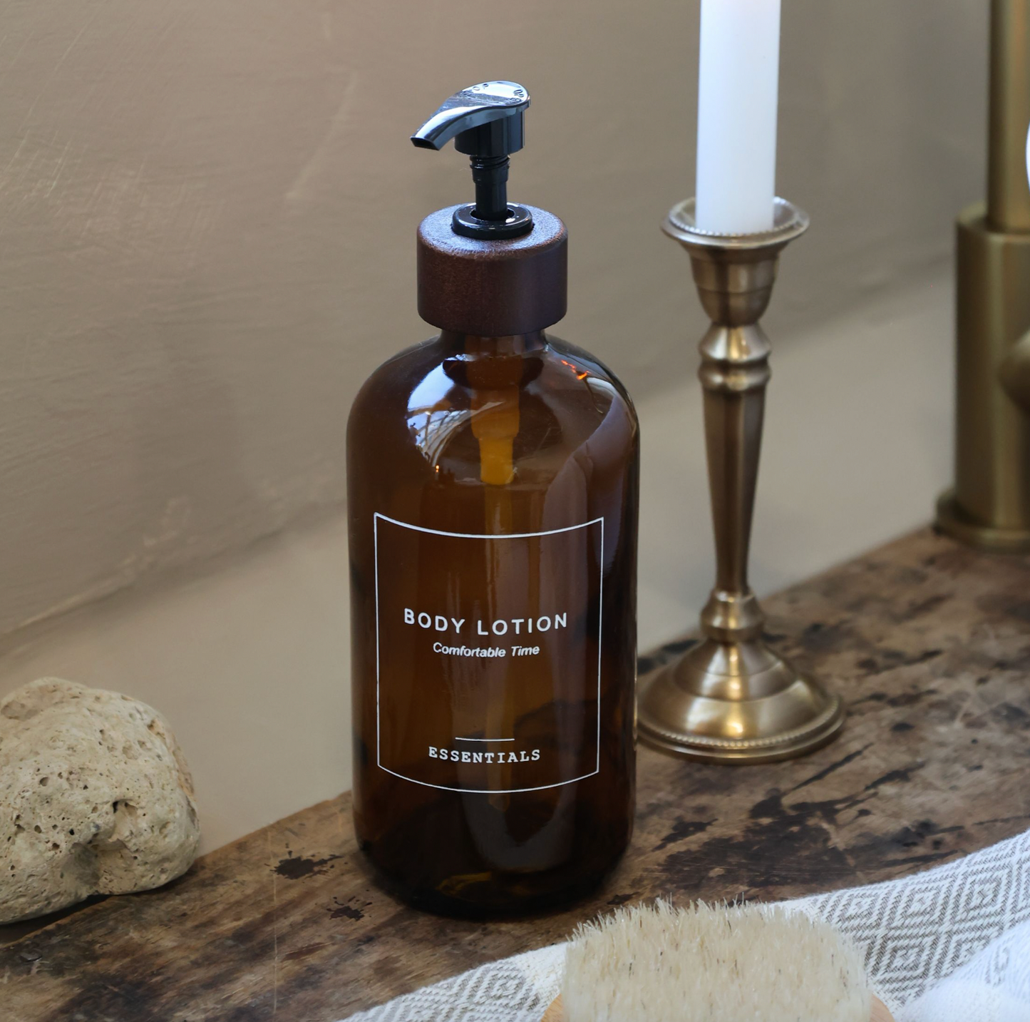 Flaske med pumpe - Bodylotion 500 ml