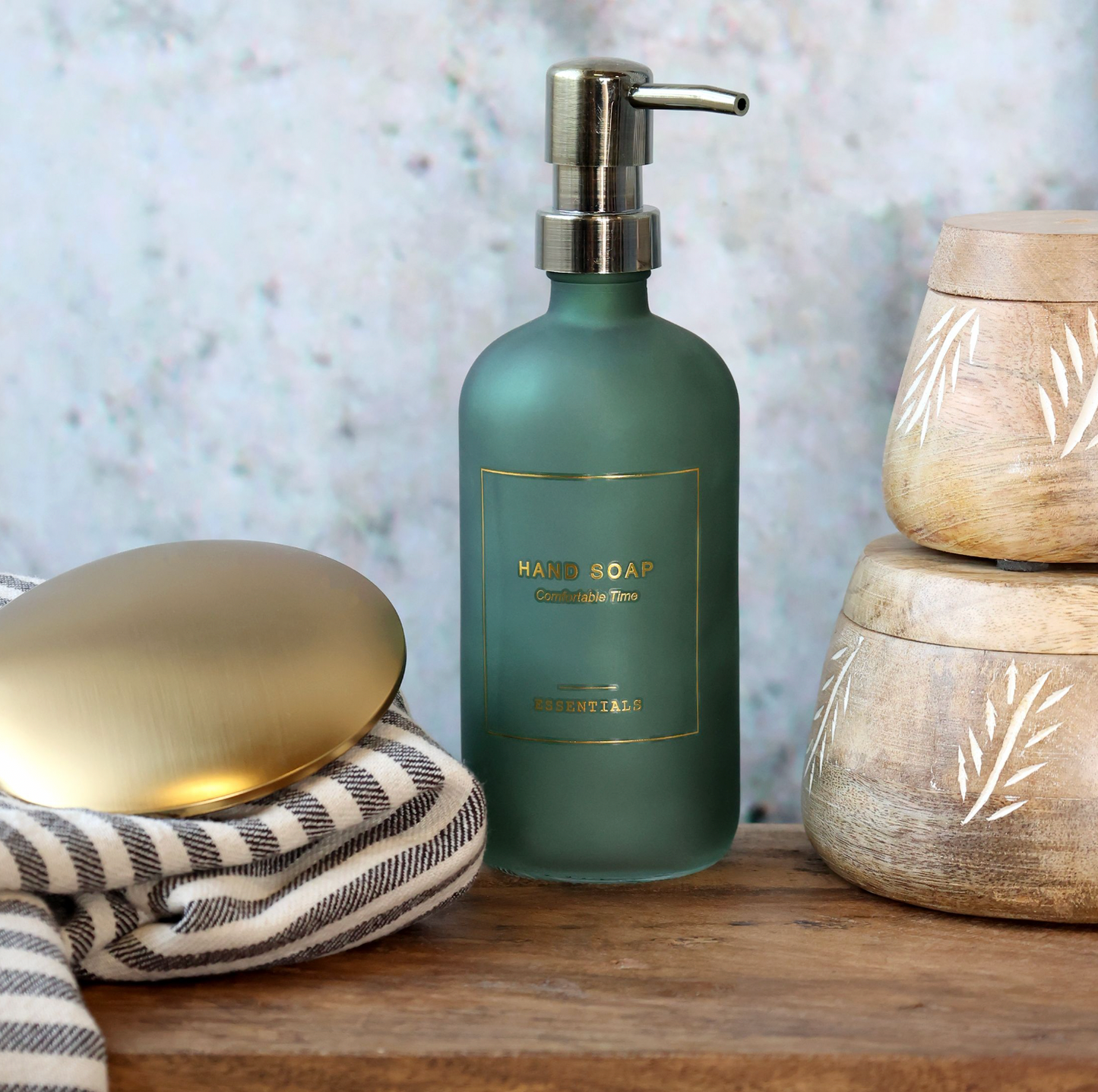 Flaske m. pumpe - Hand Soap 500 ml - Grønn