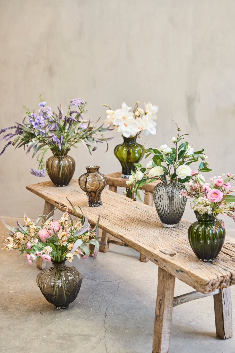 Vase Thelma stor brun - Munnblåst