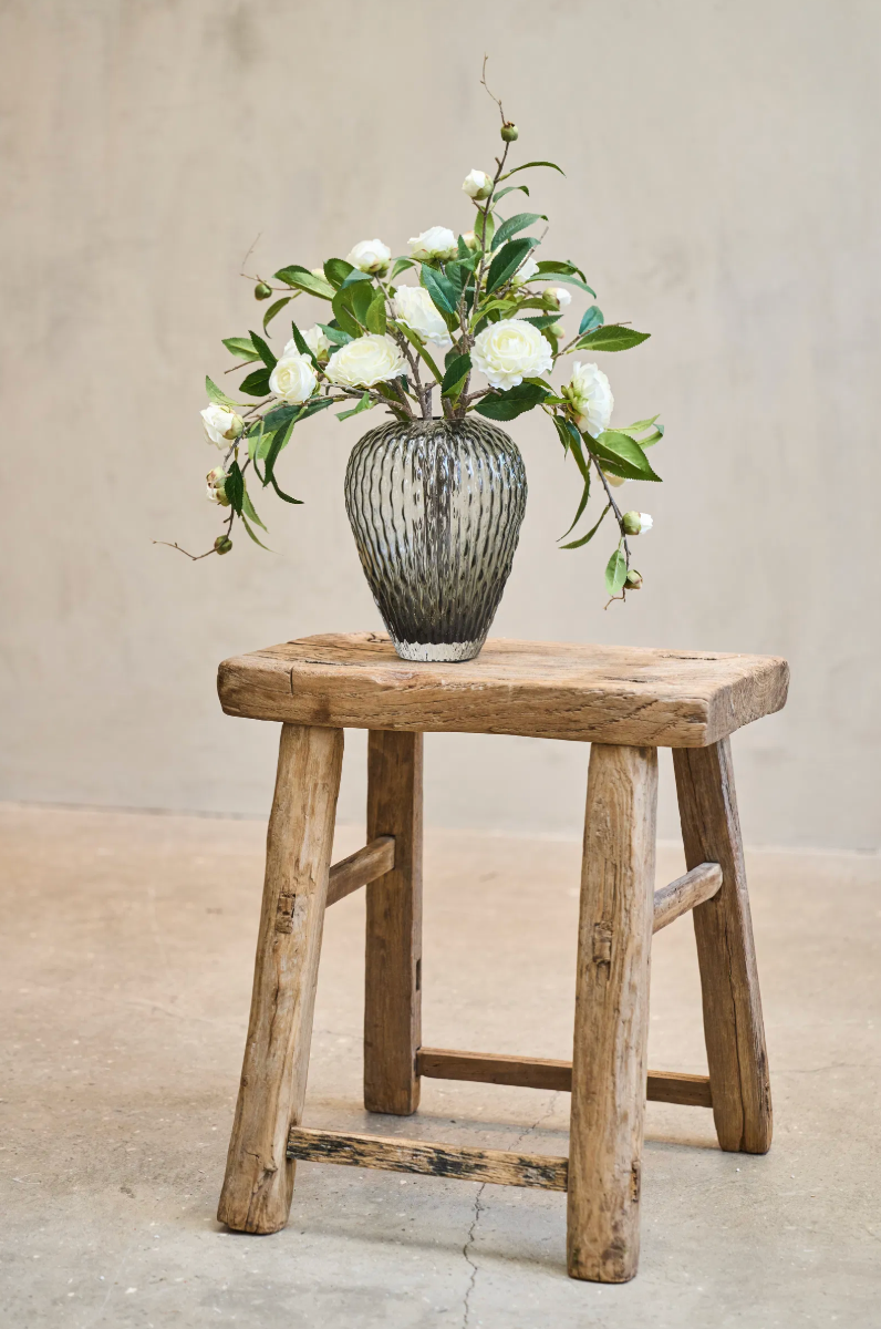 Vase med mønster - Grå