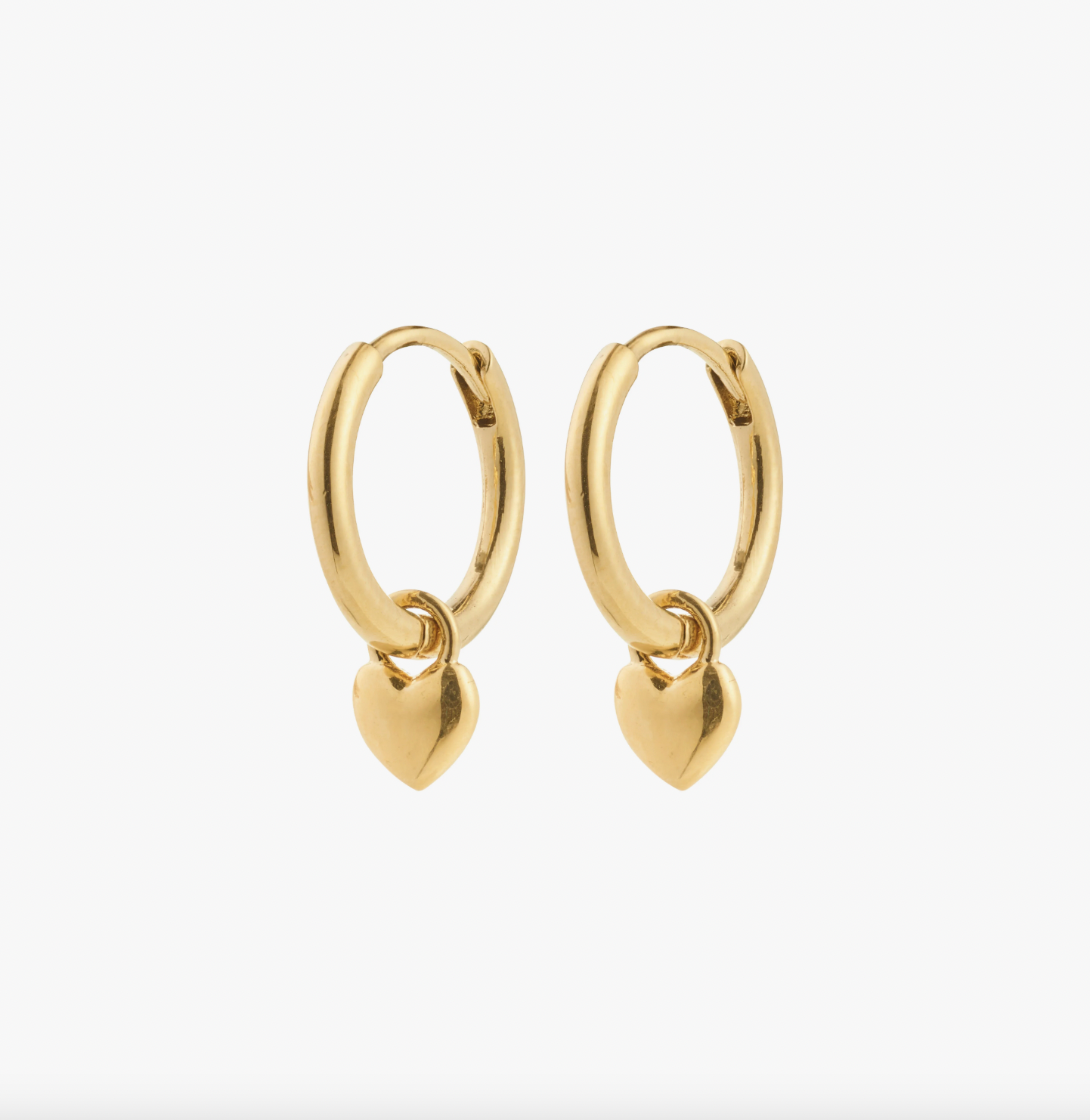 Øredobber - hjerteformede ringer