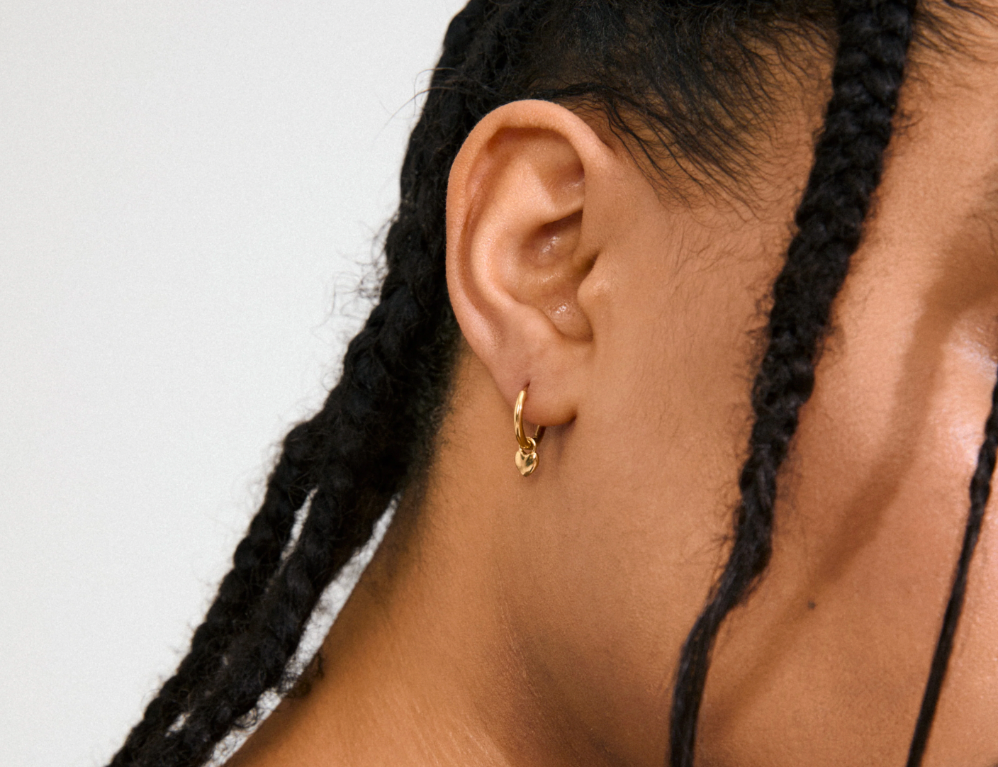 Øredobber - hjerteformede ringer