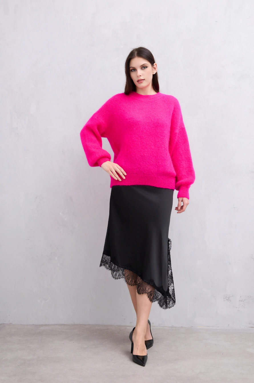 Strikk LUX Mohair - Rosa