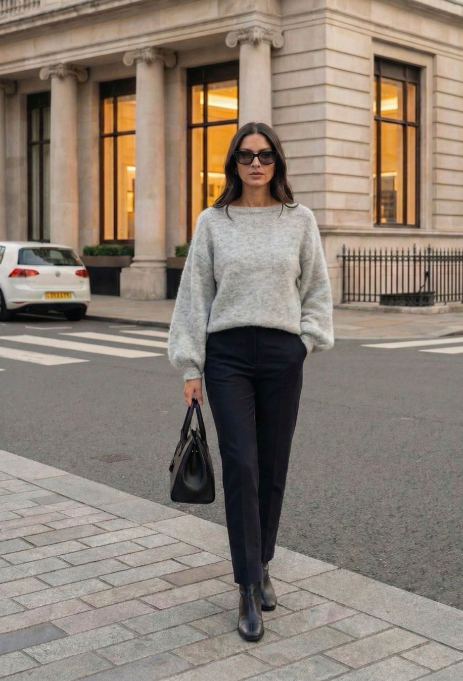 Strikk Alpaka-mix - Grå