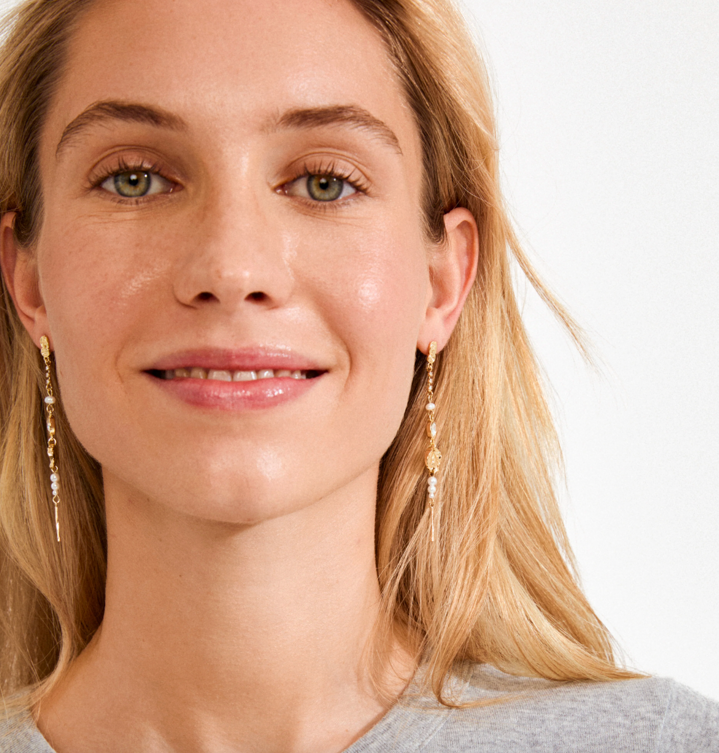 Boho forgylt øredobber