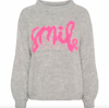 Strikk Smile - Lys grå