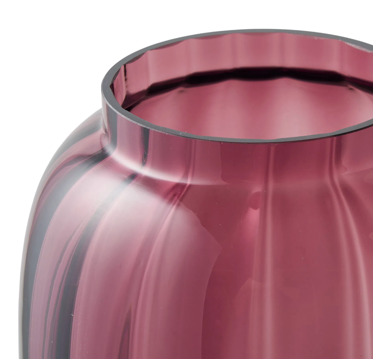 Vase bordeaux - Munnblåst glass