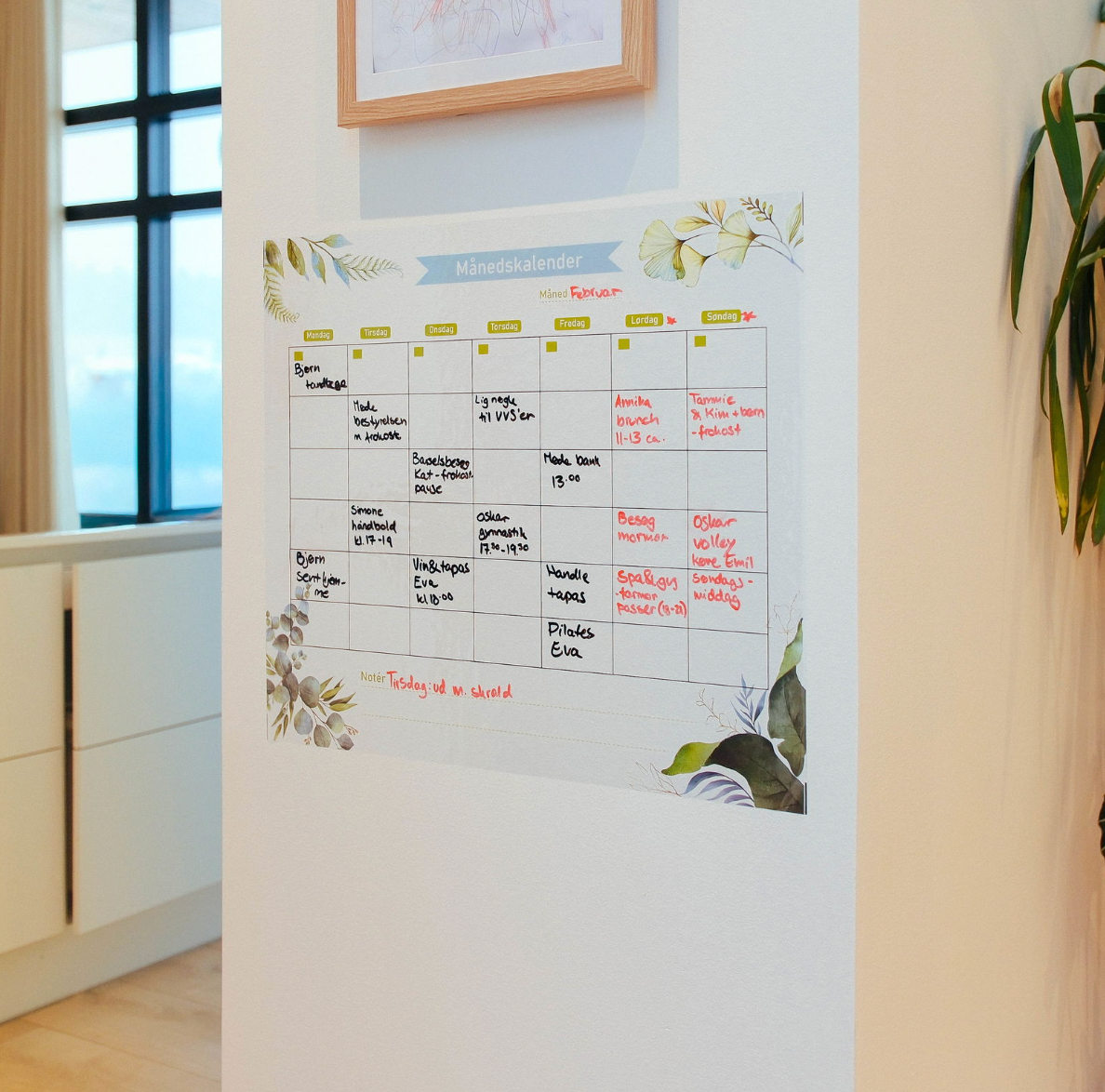 Statisk månedskalender