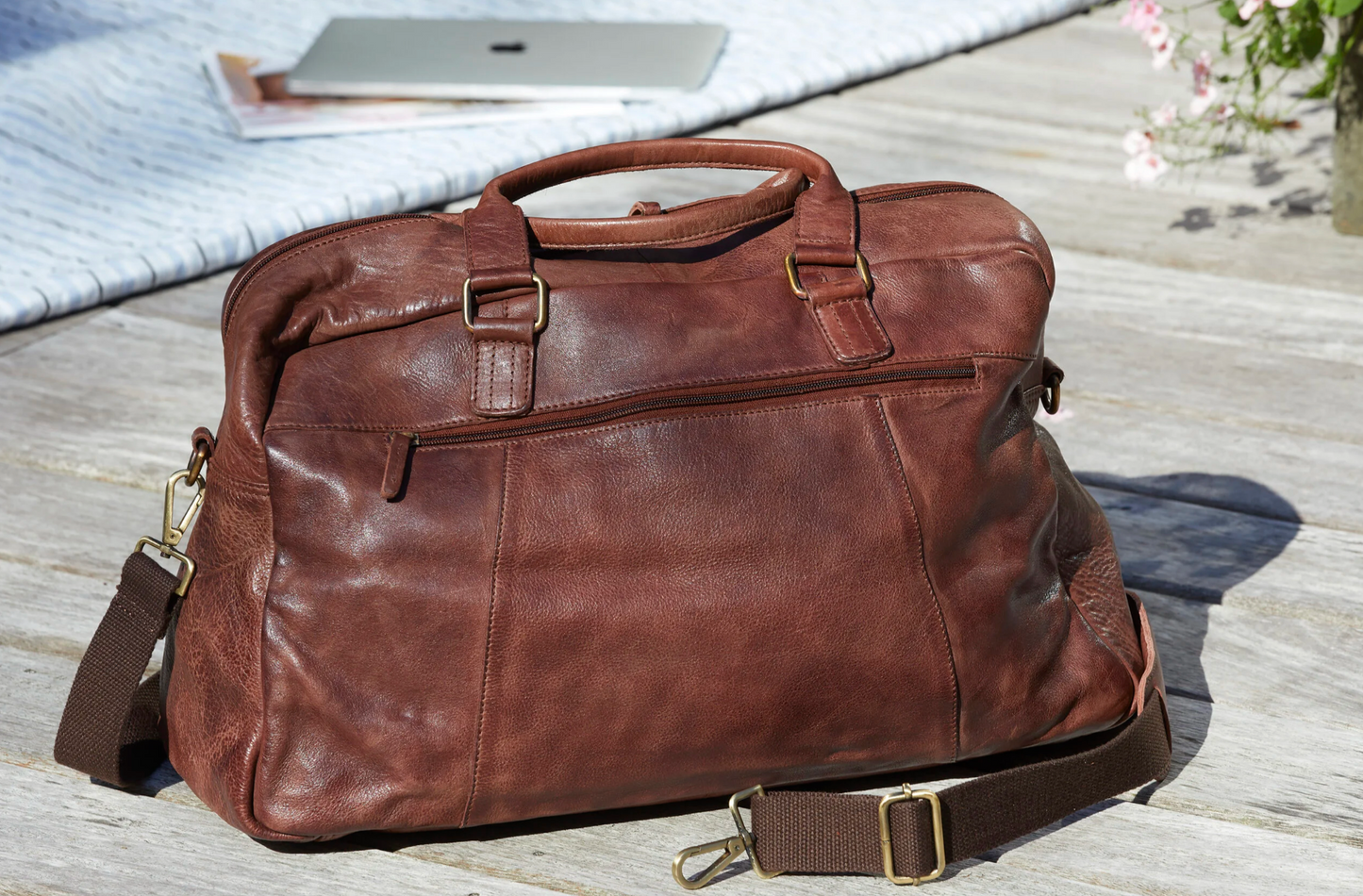 Weekendveske Raw boheme - Brown