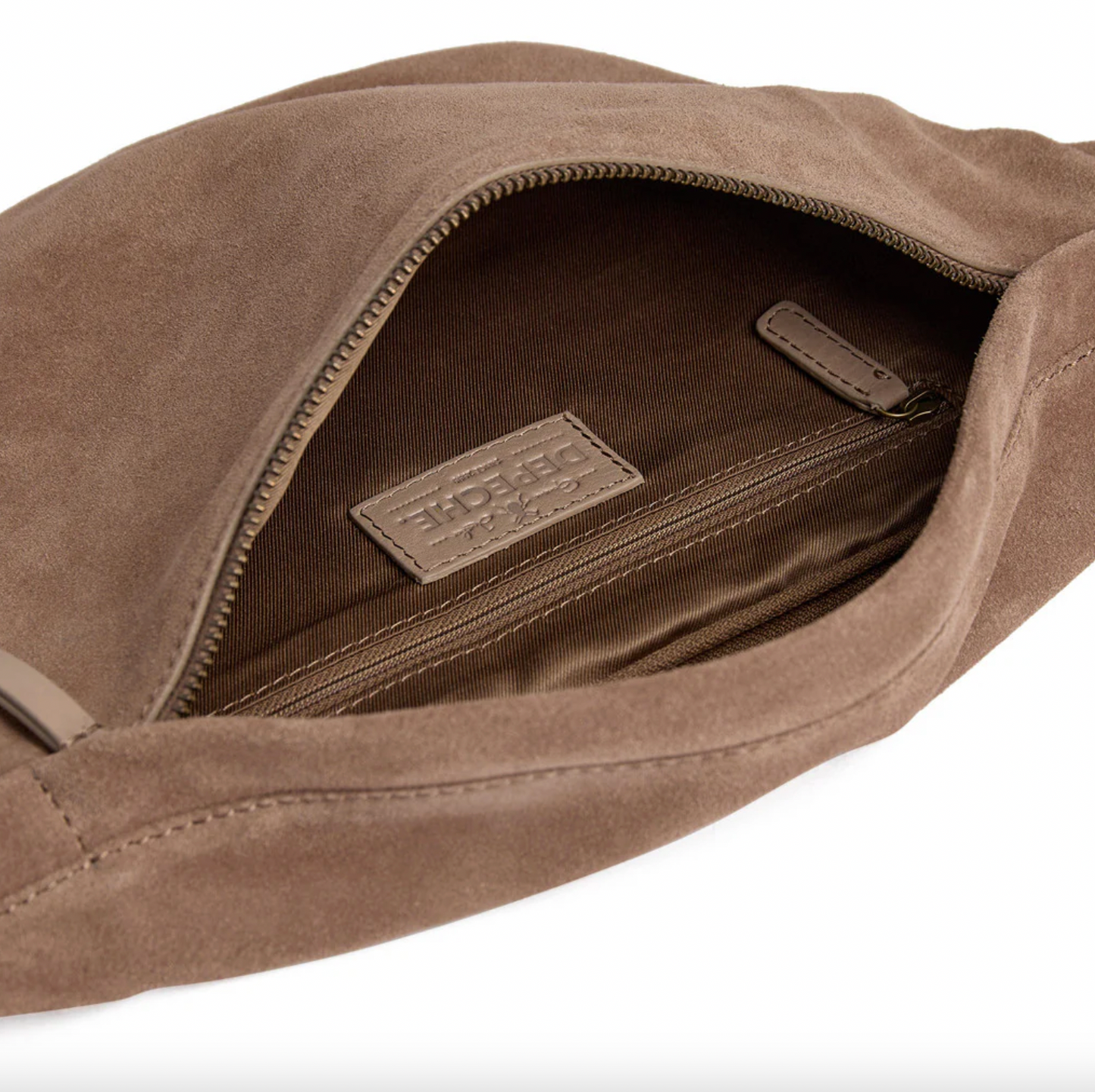 Vakker semsket bumbag - Taupe