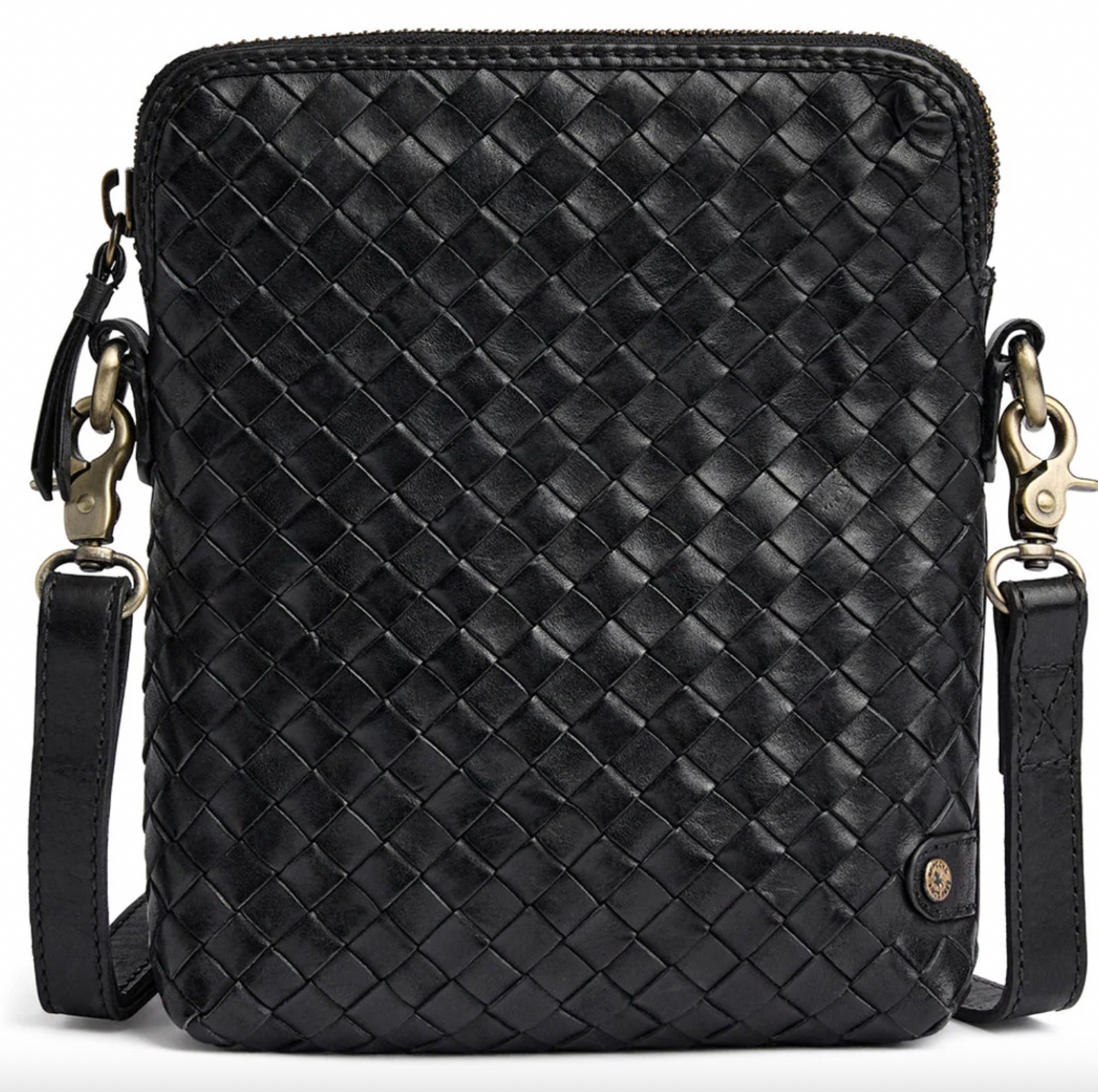 Mobiltaske Sofya- Håndflettet svart