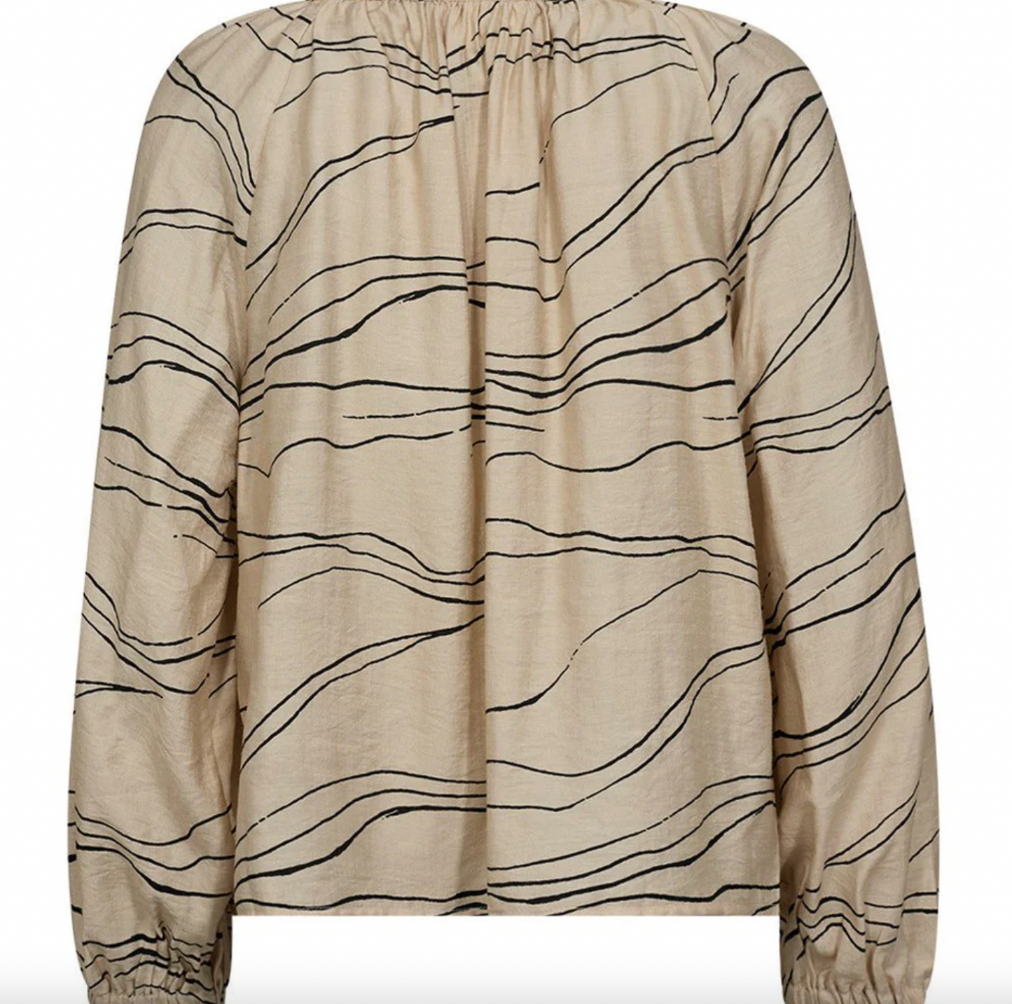 Bluse Evy - Cream Graphic