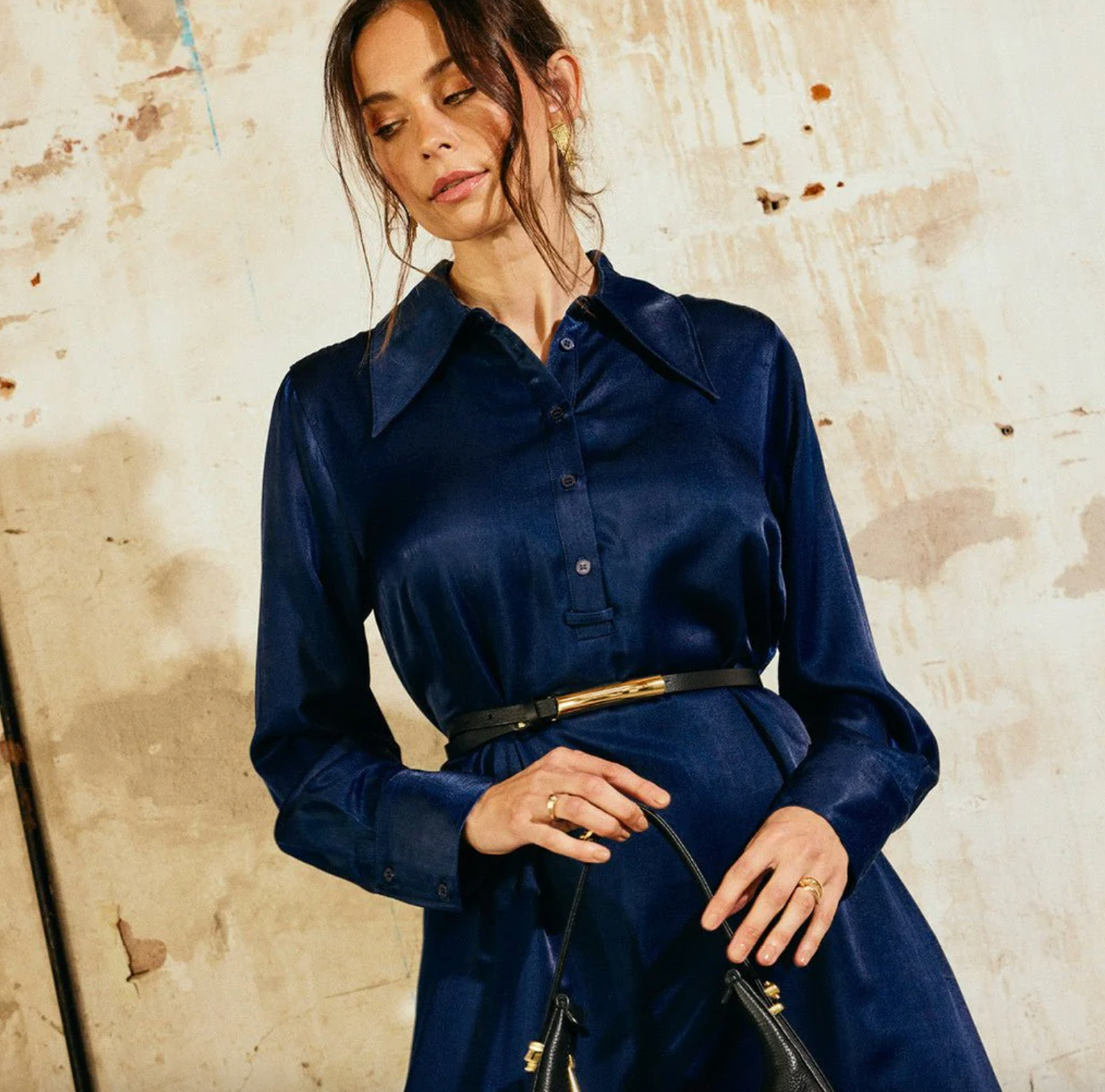 Kjole Cindy Midnight Blue