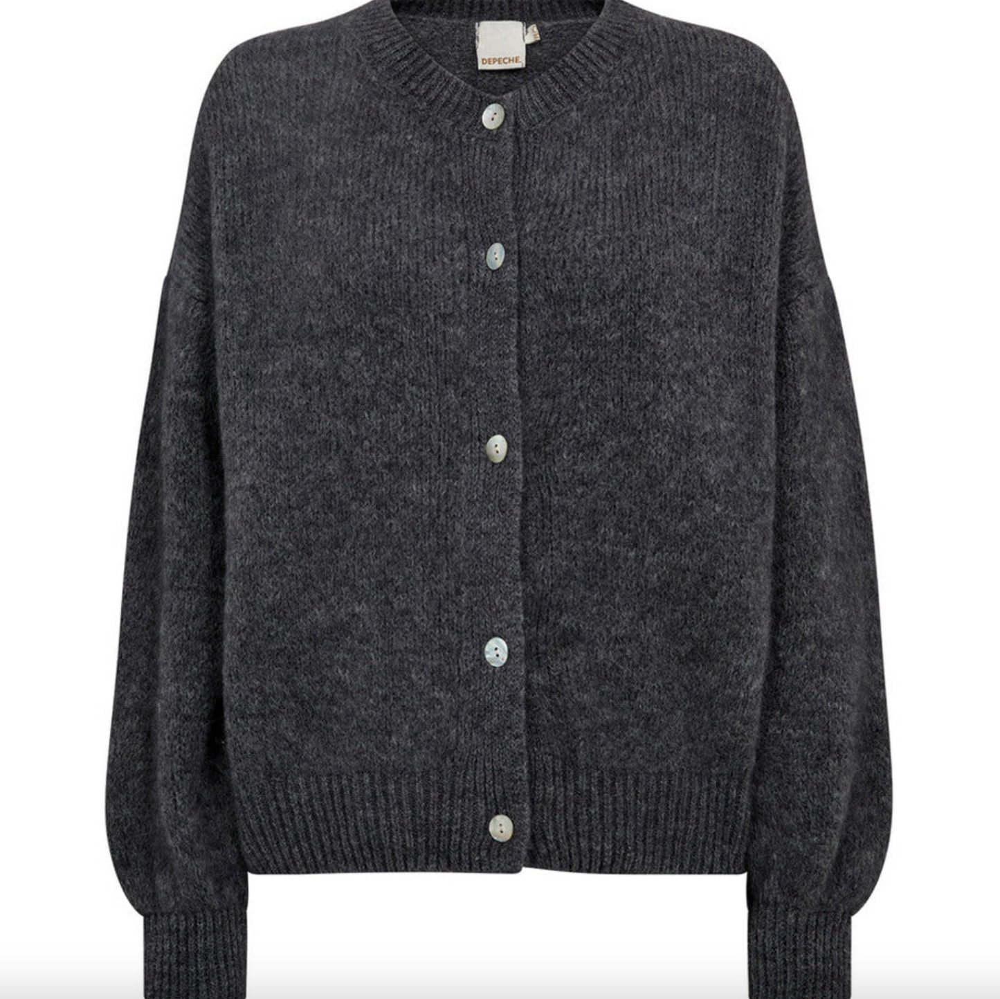 Alpaca cardigan Depeche - Grey Melange