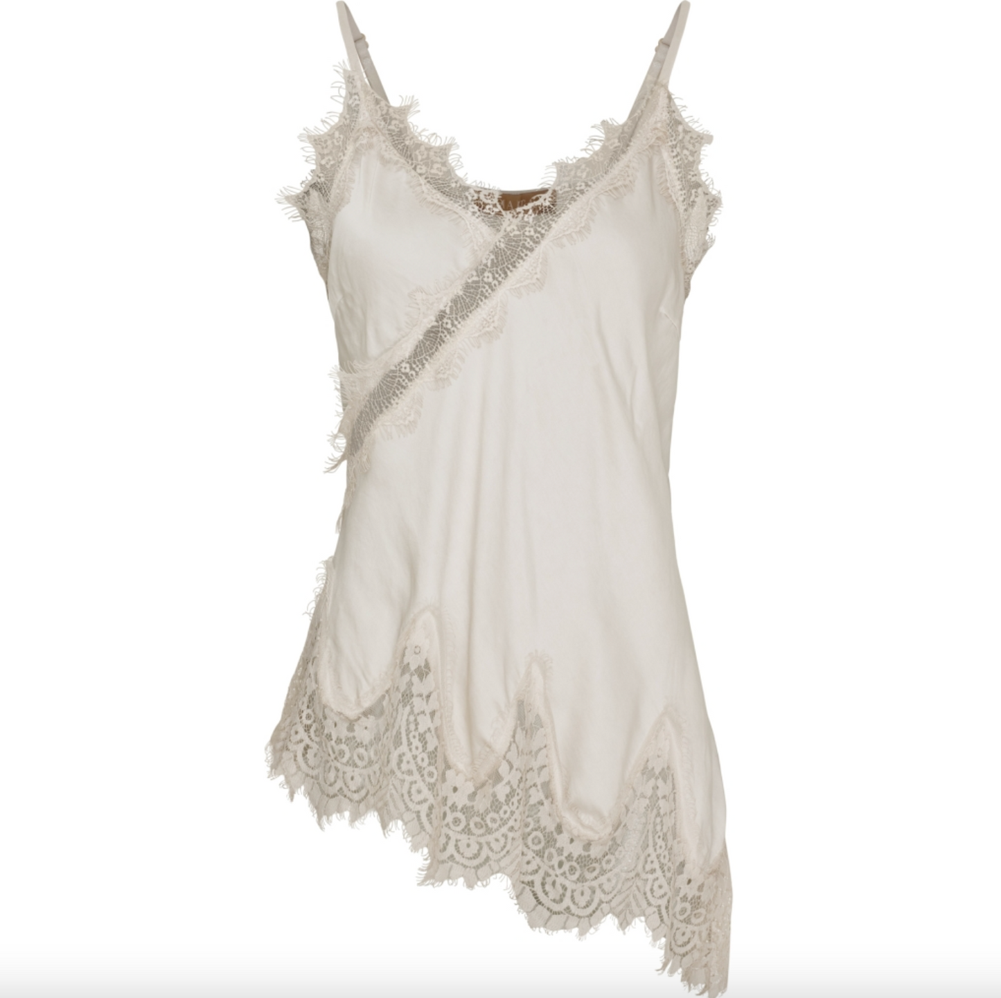 Asymmetrisk topp - Beige