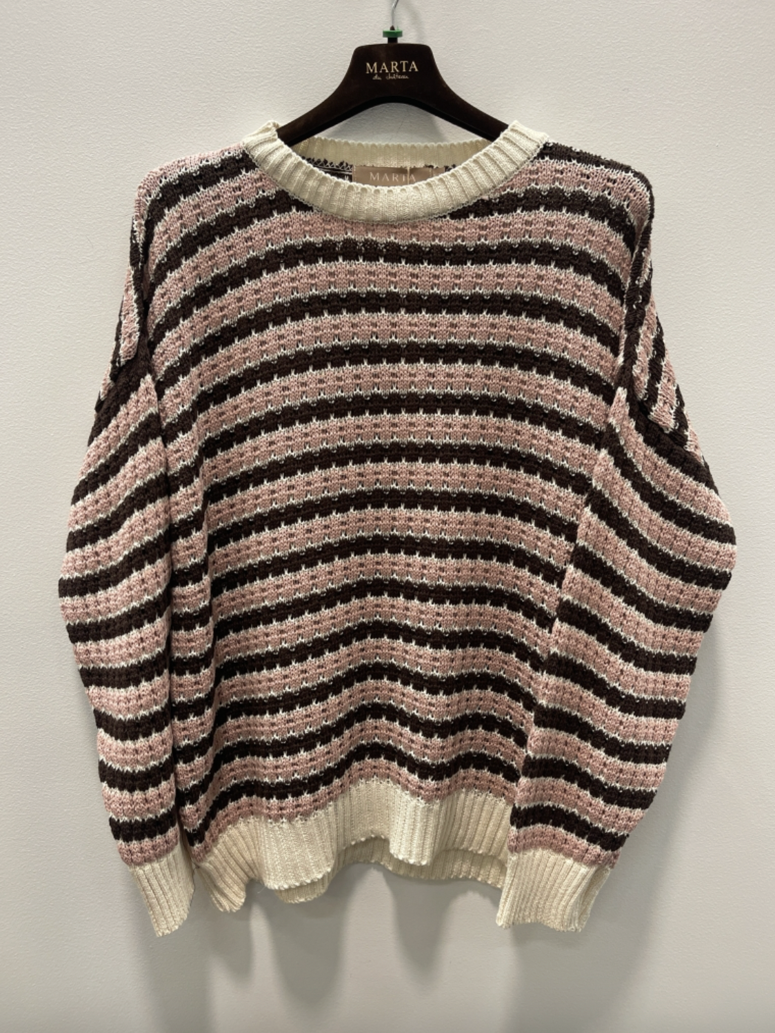 Strikk Nivelle - Old rose / brown