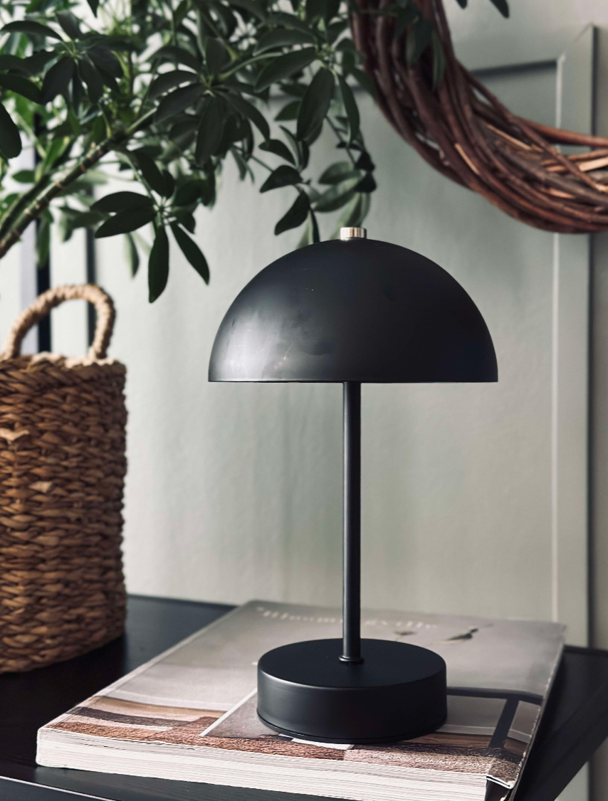 Bordlampe med touch - Svart