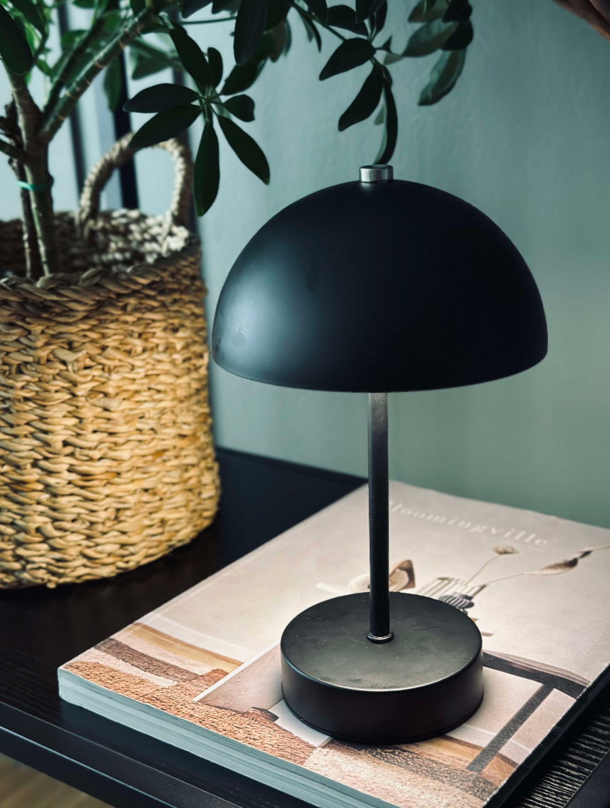 Bordlampe med touch - Svart