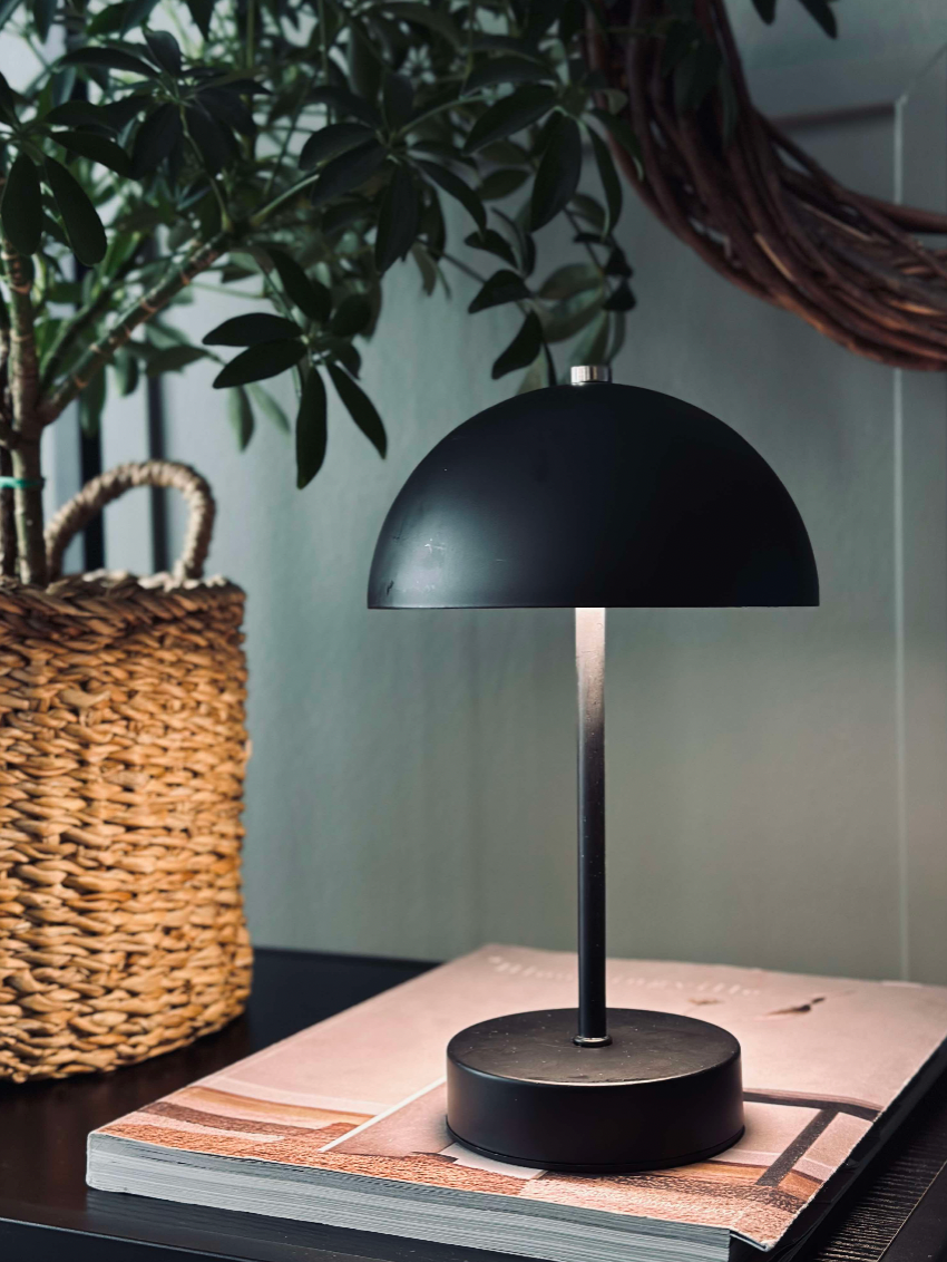 Bordlampe med touch - Svart