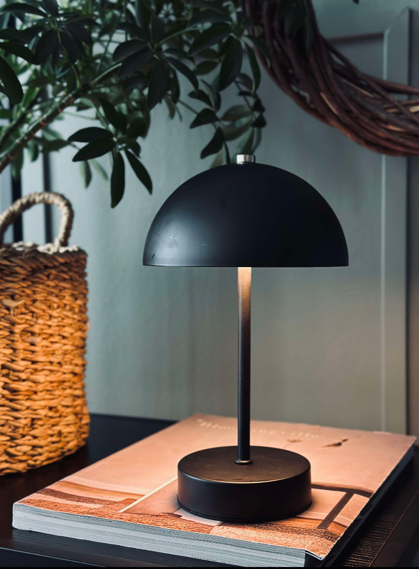Bordlampe med touch - Svart