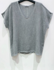 T-skjorte Cozy hørmix - Stone grey