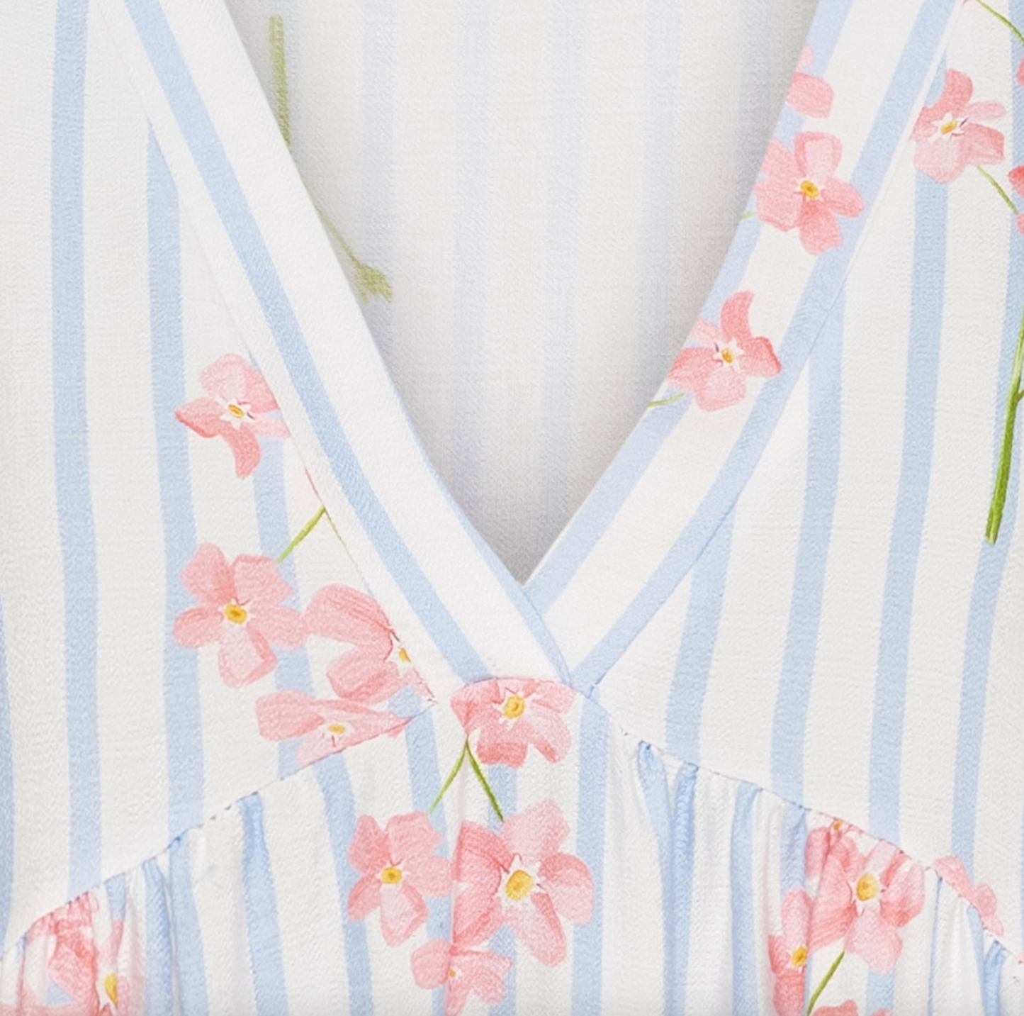 Kjole Anika Strib - Blue