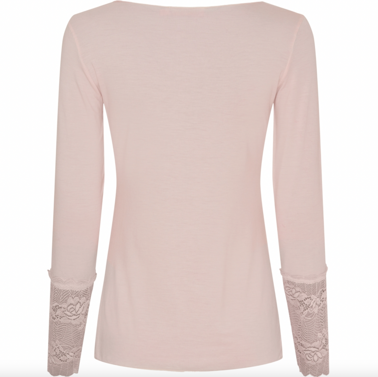 Bluse BASIS med blonderdetaljer – Cipria