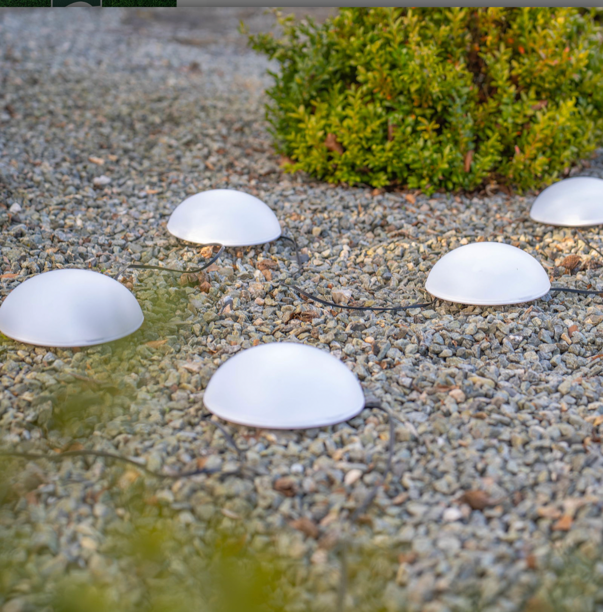 Solar Halvkule LED-lampe - 5-pak