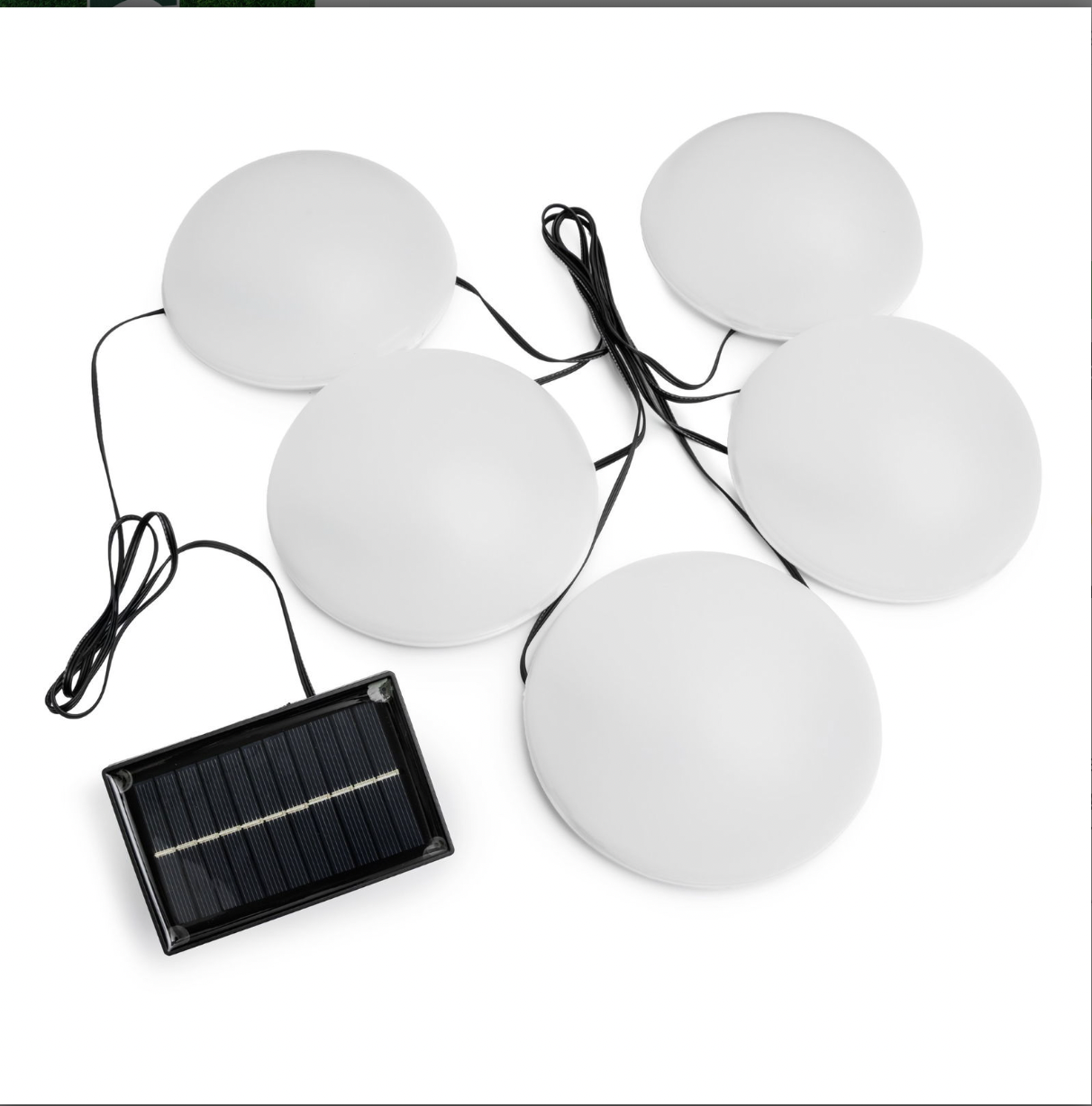 Solar Halvkule LED-lampe - 5-pak