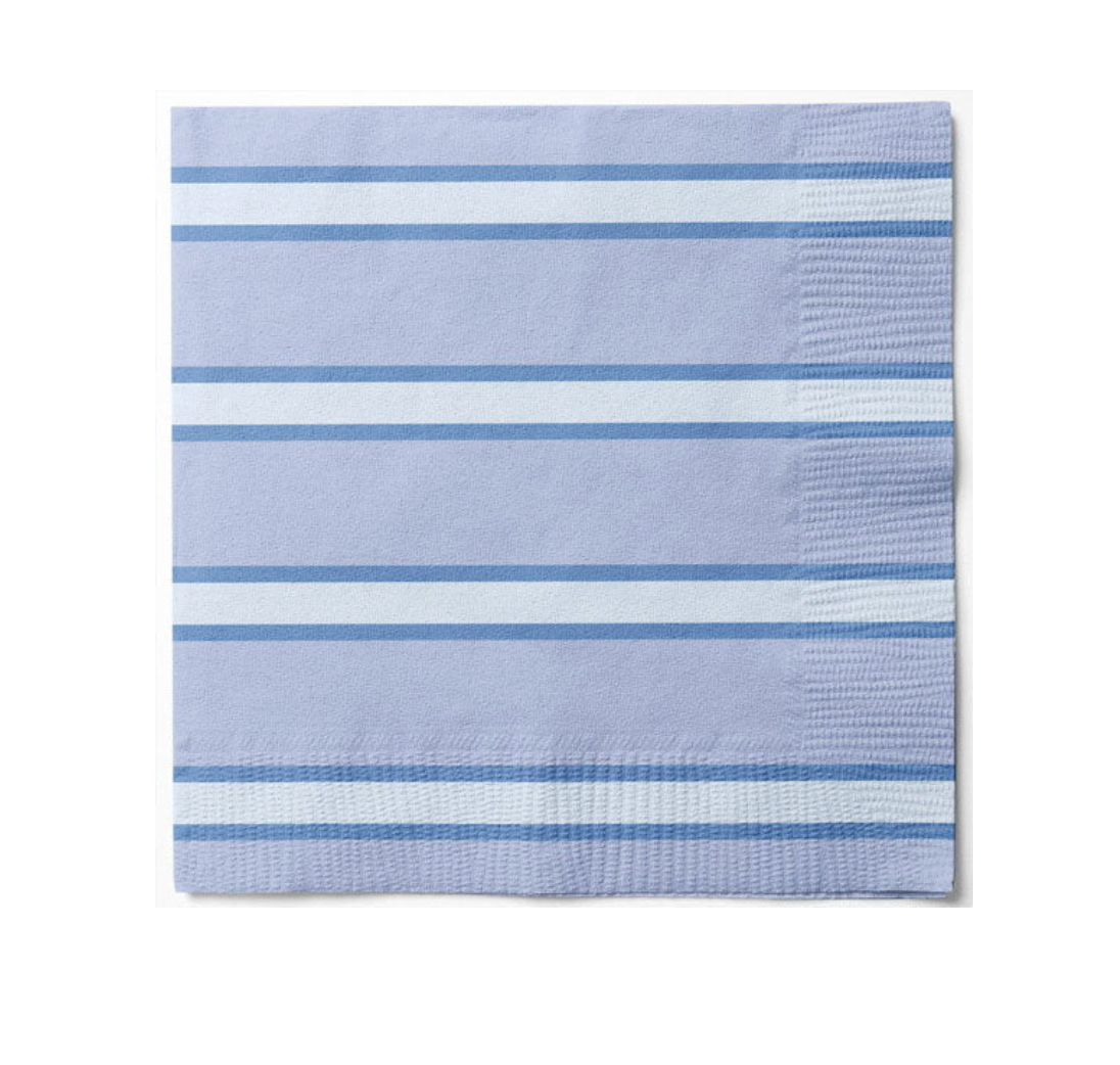 Servietter blue strip - 20 stk