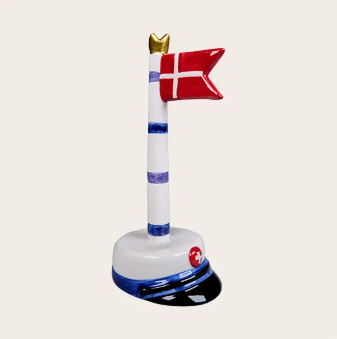 Studentflagg med striper 18 cm - Flere farger