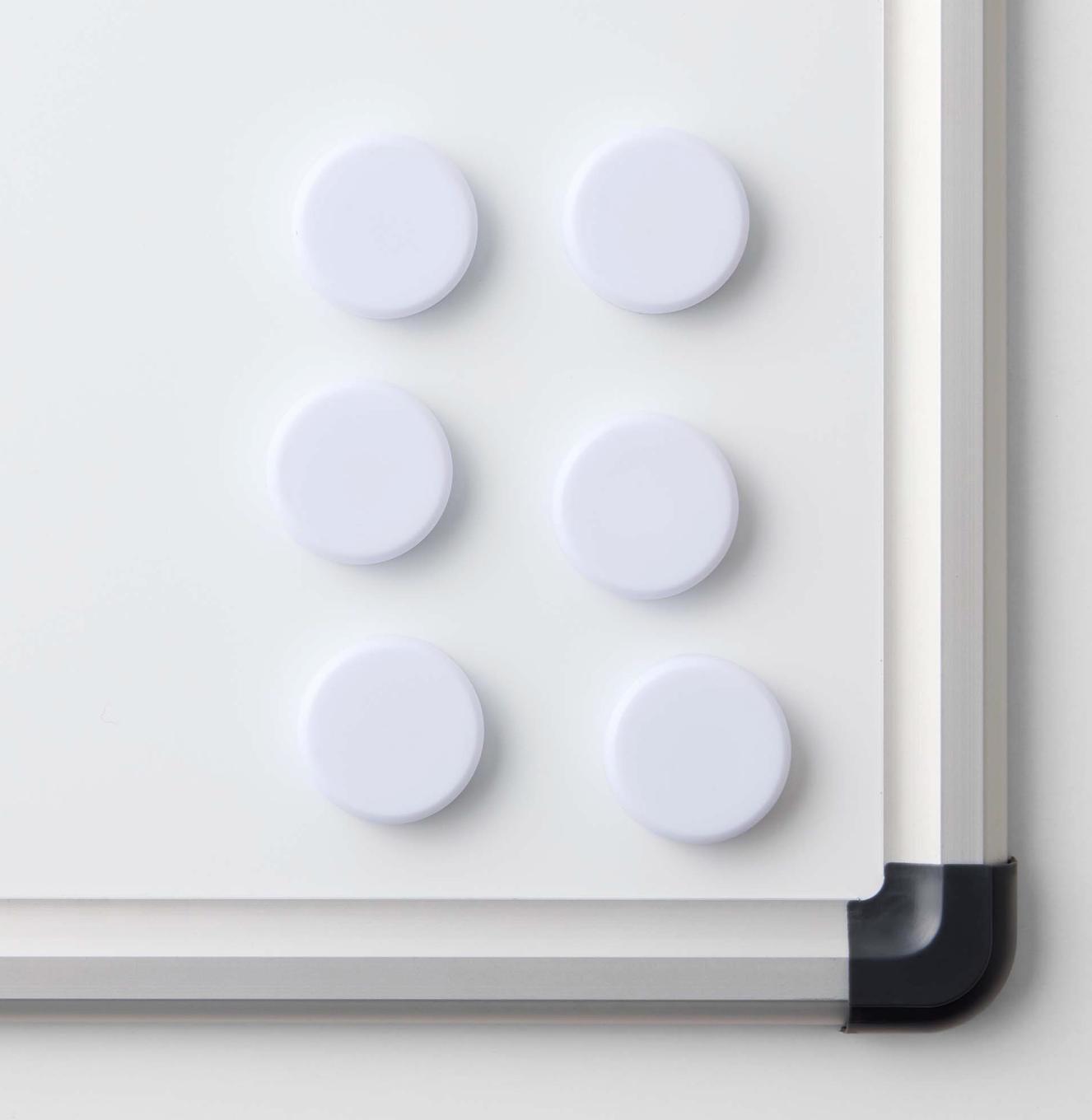 Magneter til whiteboards - Hvit 6 stk