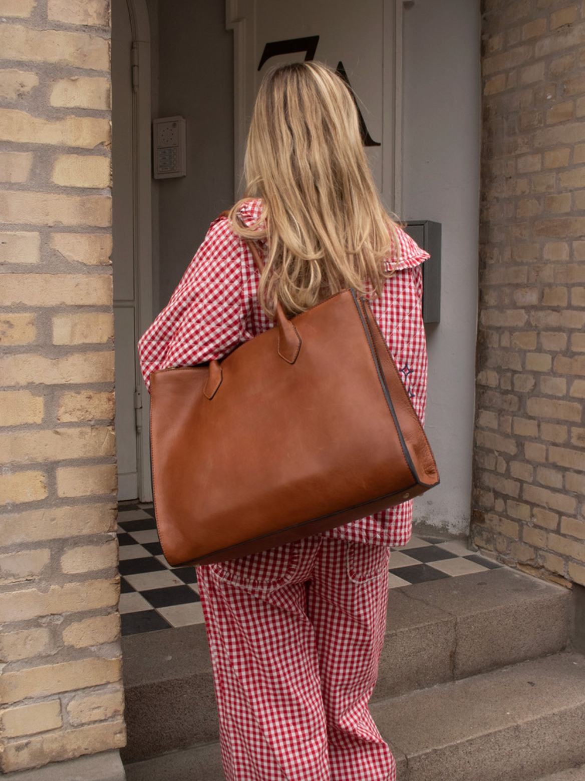Skulderveske Ora Big - Cognac