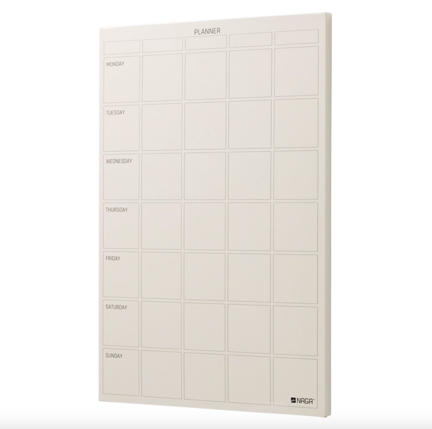 Tavle magnetisk beige - Ukeplan