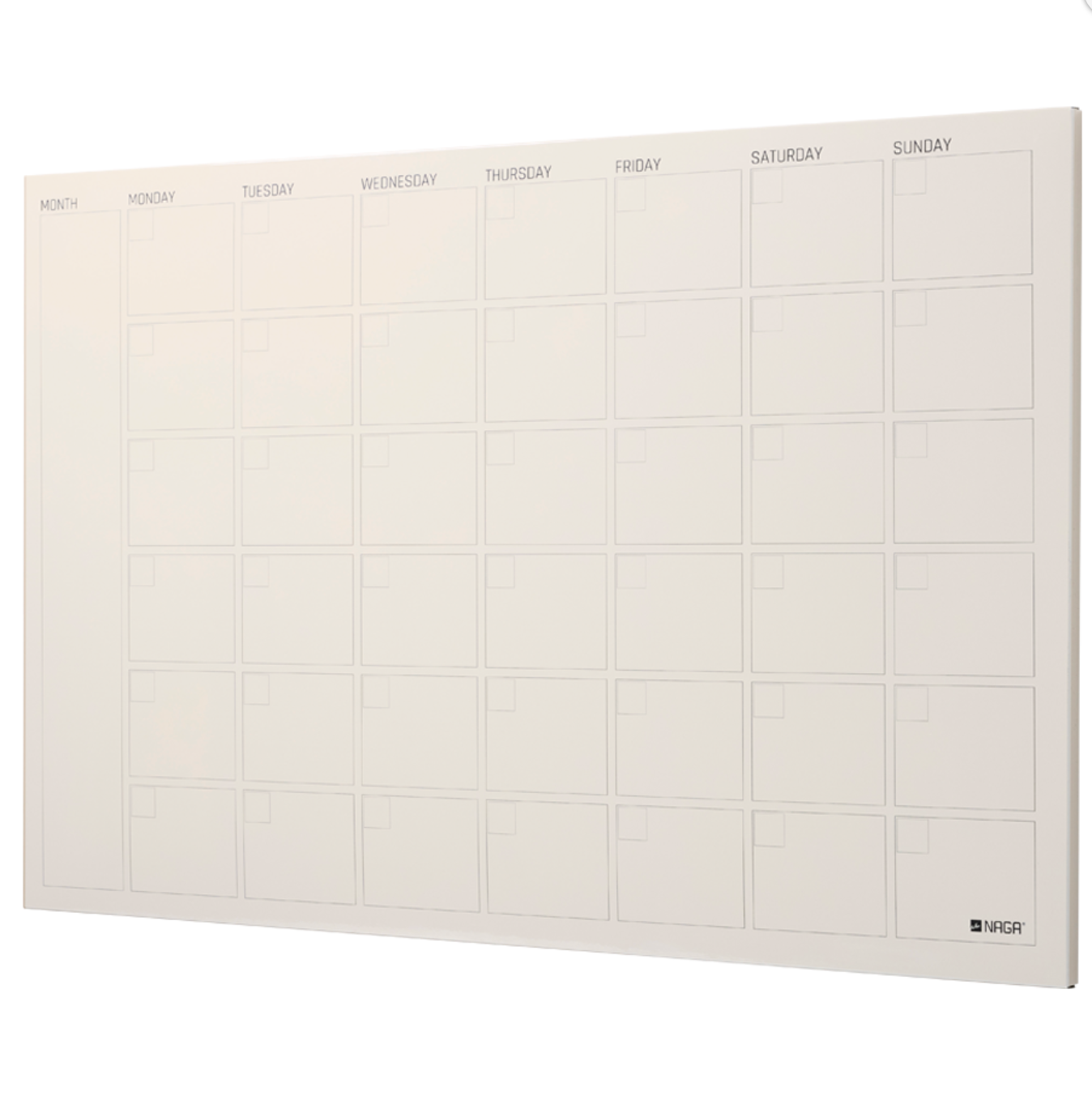 Tavle magnetisk beige - Månedsplanlegger