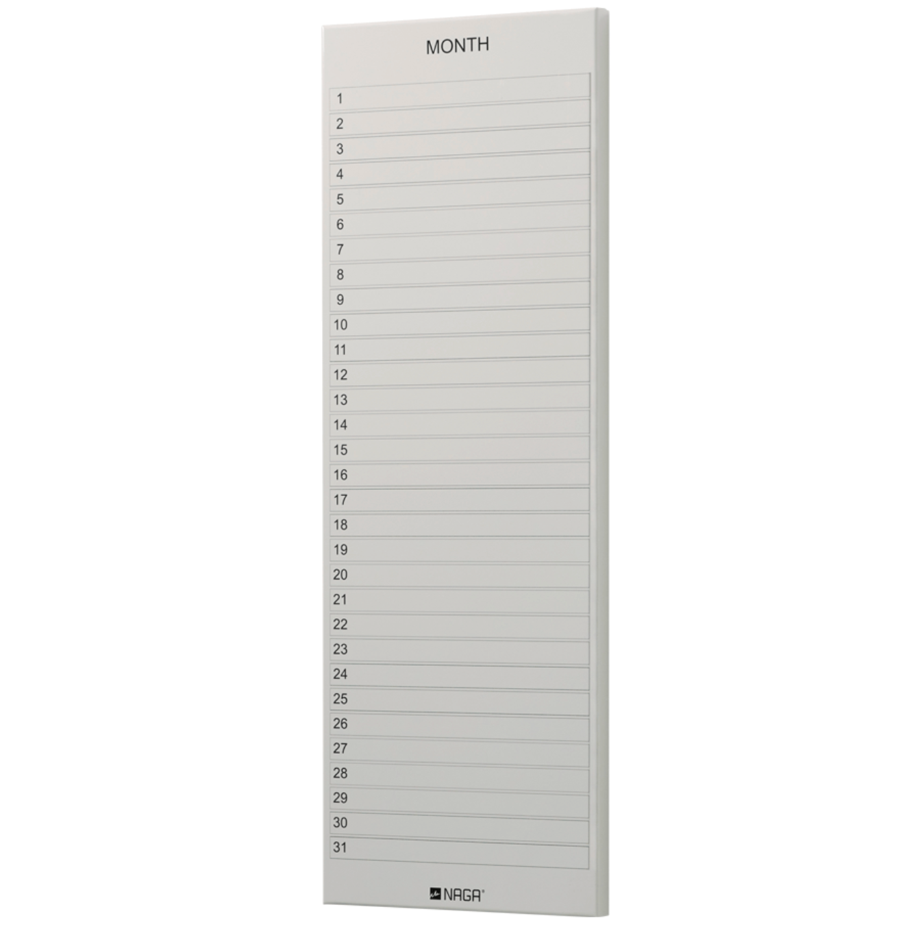 Magnetisk tavle brun - Månedskalender